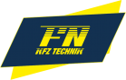 F-N HFZ Technik logo with bold yellow and blue diagonal shapes.