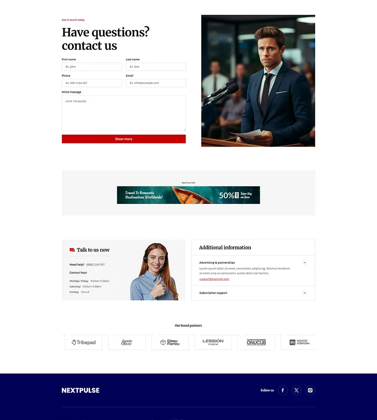 Nextpulsh-landing-contact-one-page-image