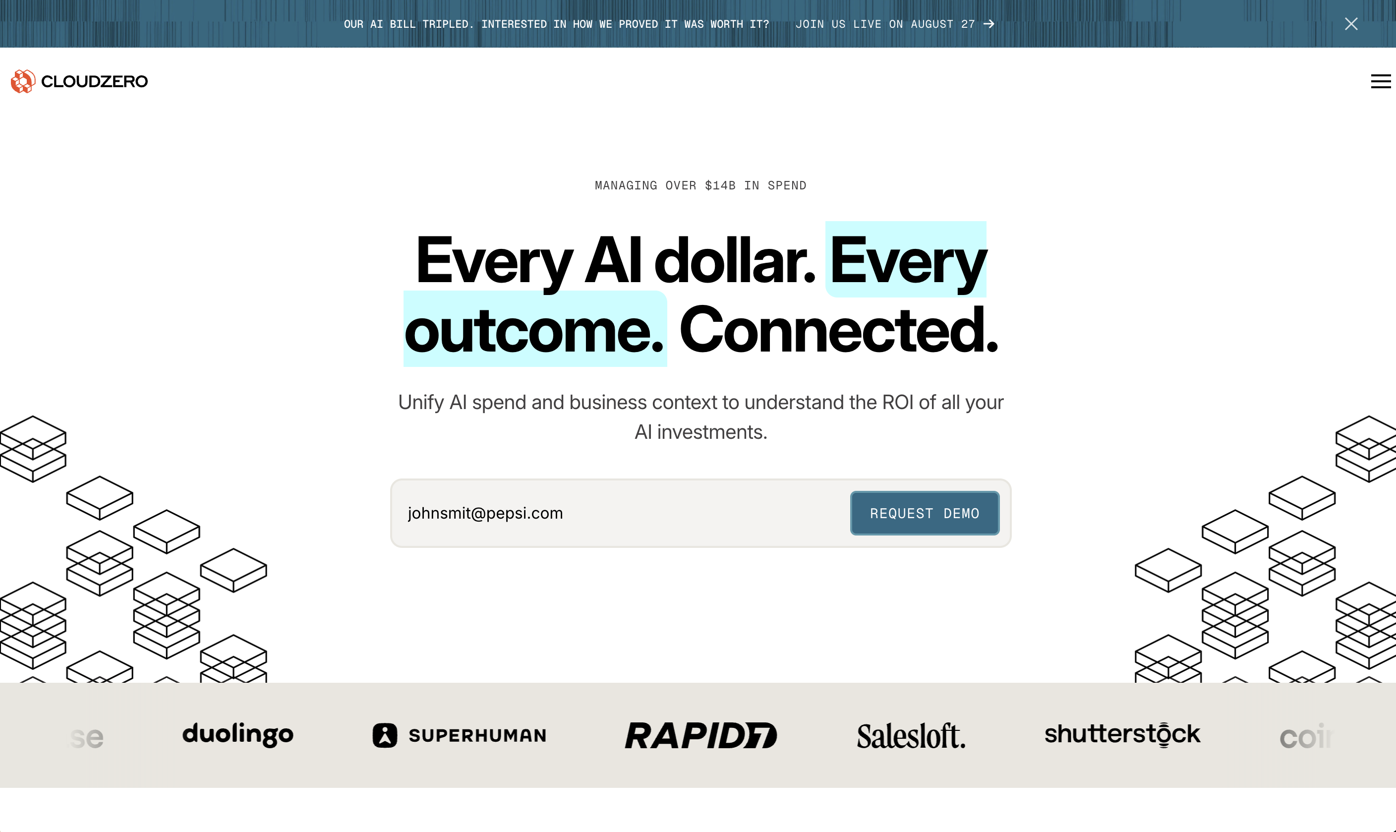 Cloudzero Homepage
