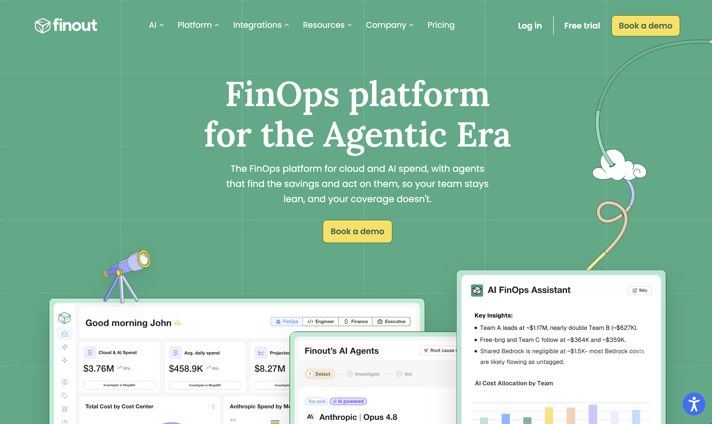 Finout Homepage