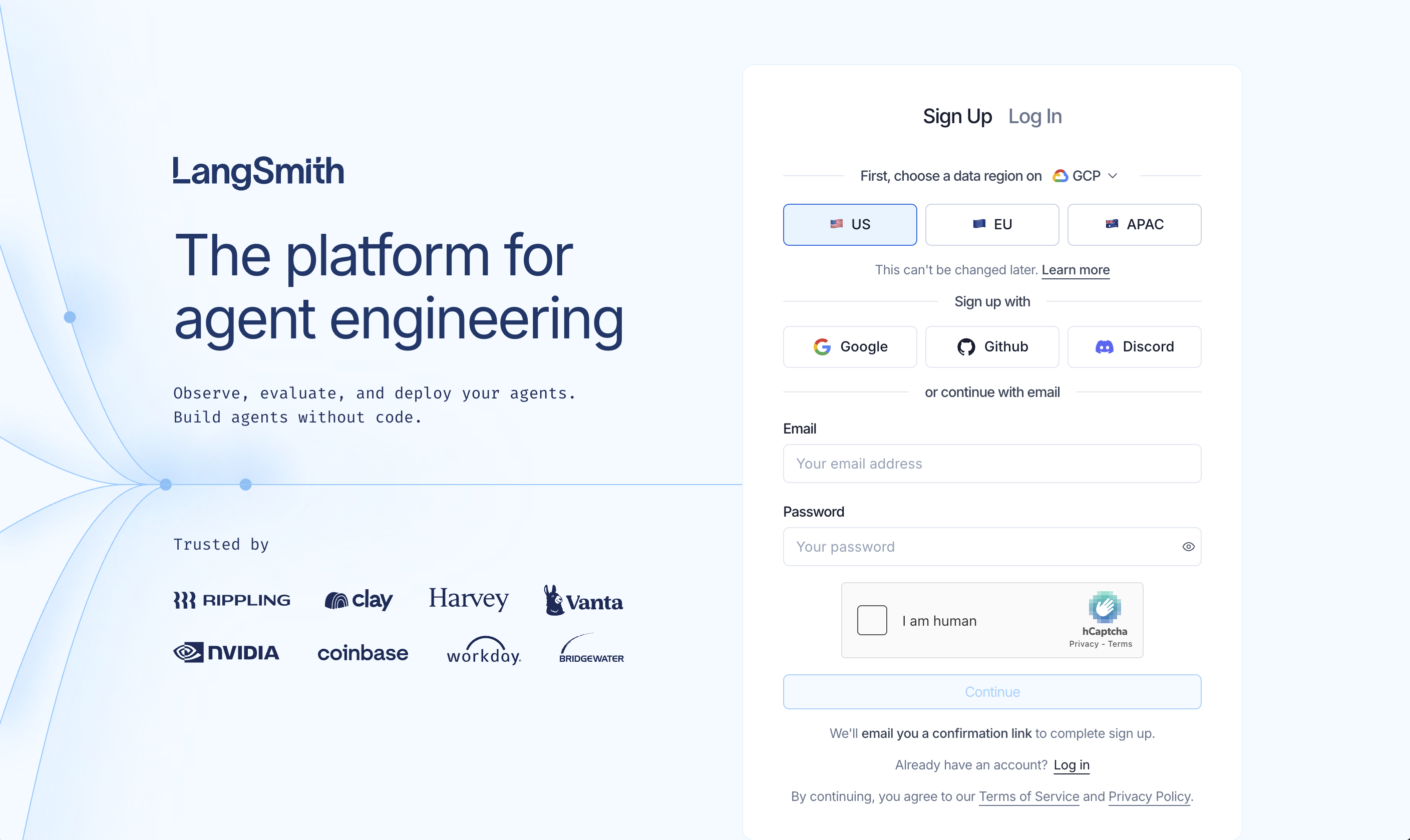 LangSmith Homepage
