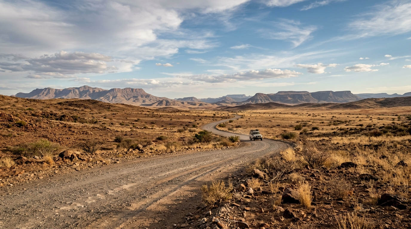 Illustration zum Thema: Damaraland: Offline-Karten für abgelegene Routen