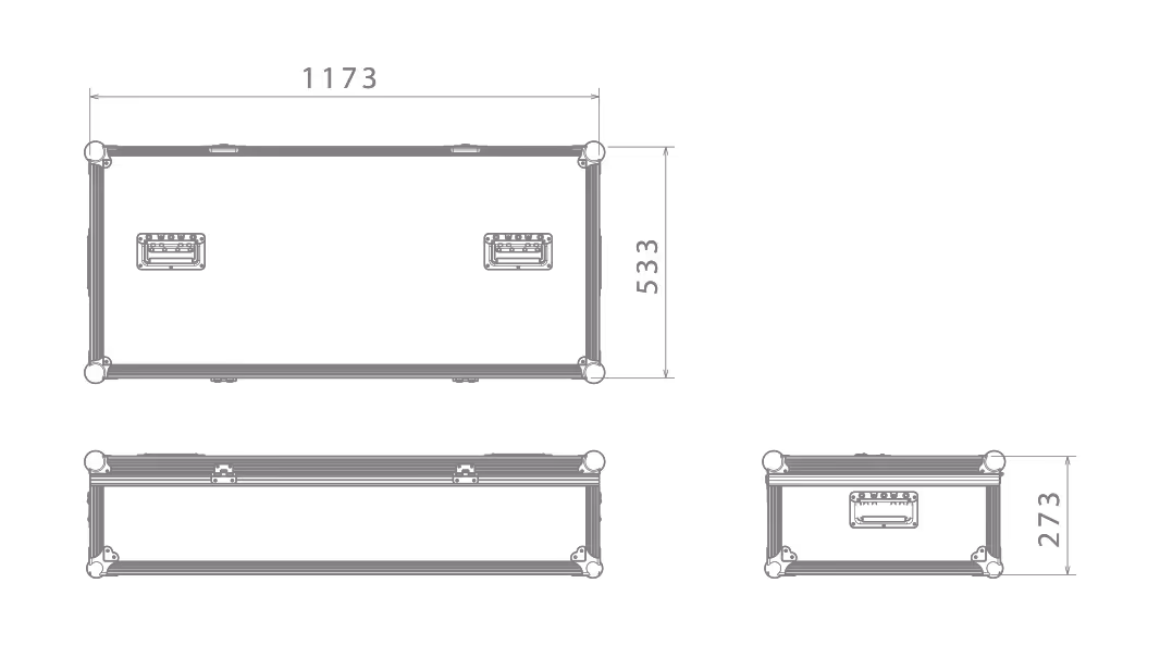 Rotron Talon DT-150 UAS Flight Case Dimensions