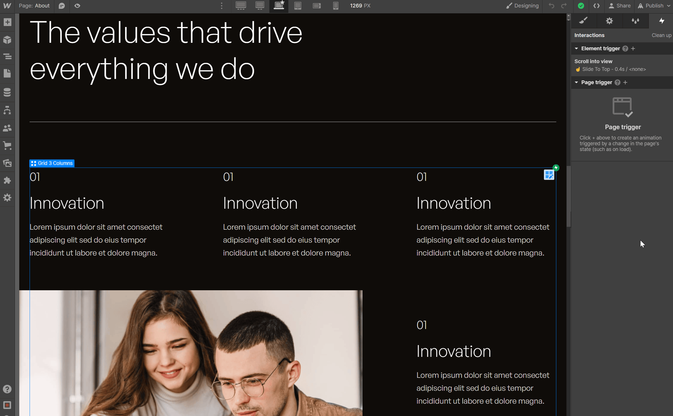Animations - Minimalstudio X Webflow Template