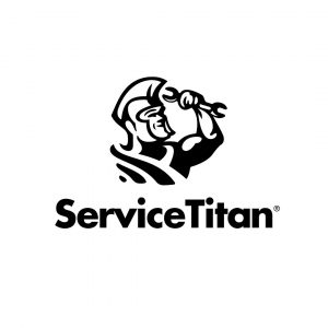 ServiceTitan company logo with a stylized strong worker holding a wrench.