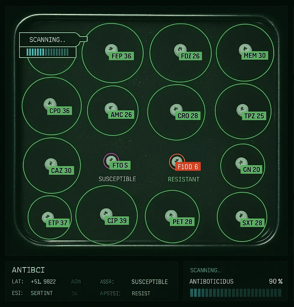 analyzed Petri Dish plate