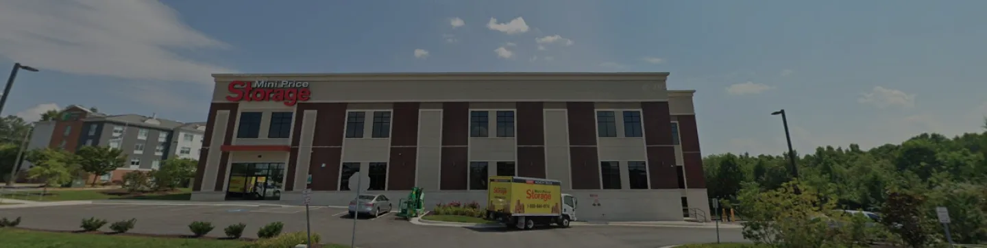 Prince William Parkway Miniprice Storage — exterior view of the self-storage facility in Prince William County, VA, electrical self-performed by Pillars Electric