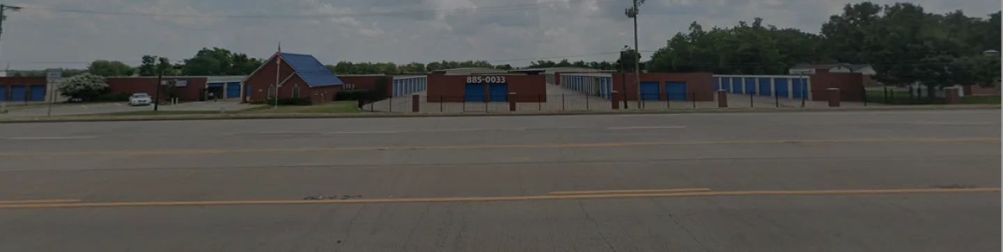 Landmark Self Storage — exterior view of the self-storage facility in Sulphur Spring, TX, electrical self-performed by Pillars Electric