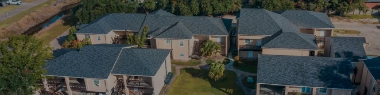 Trace Apartment — exterior view of the multifamily community in Lake Charles, LA, electrical self-performed by Pillars Electric