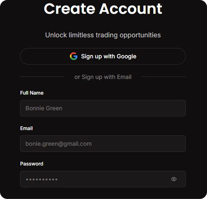 create account instruction