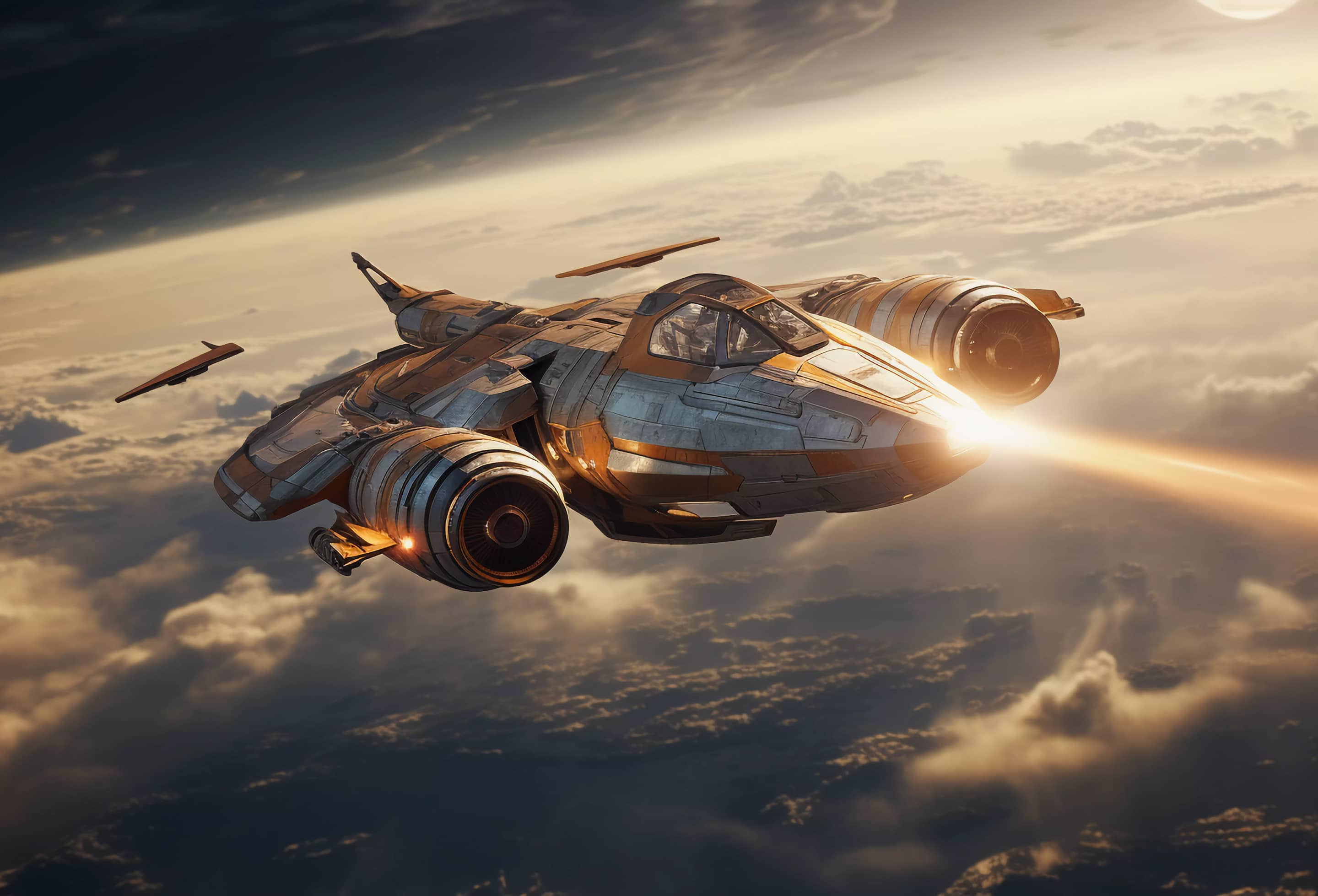 Combat Ship Hero - Player X Webflow Template