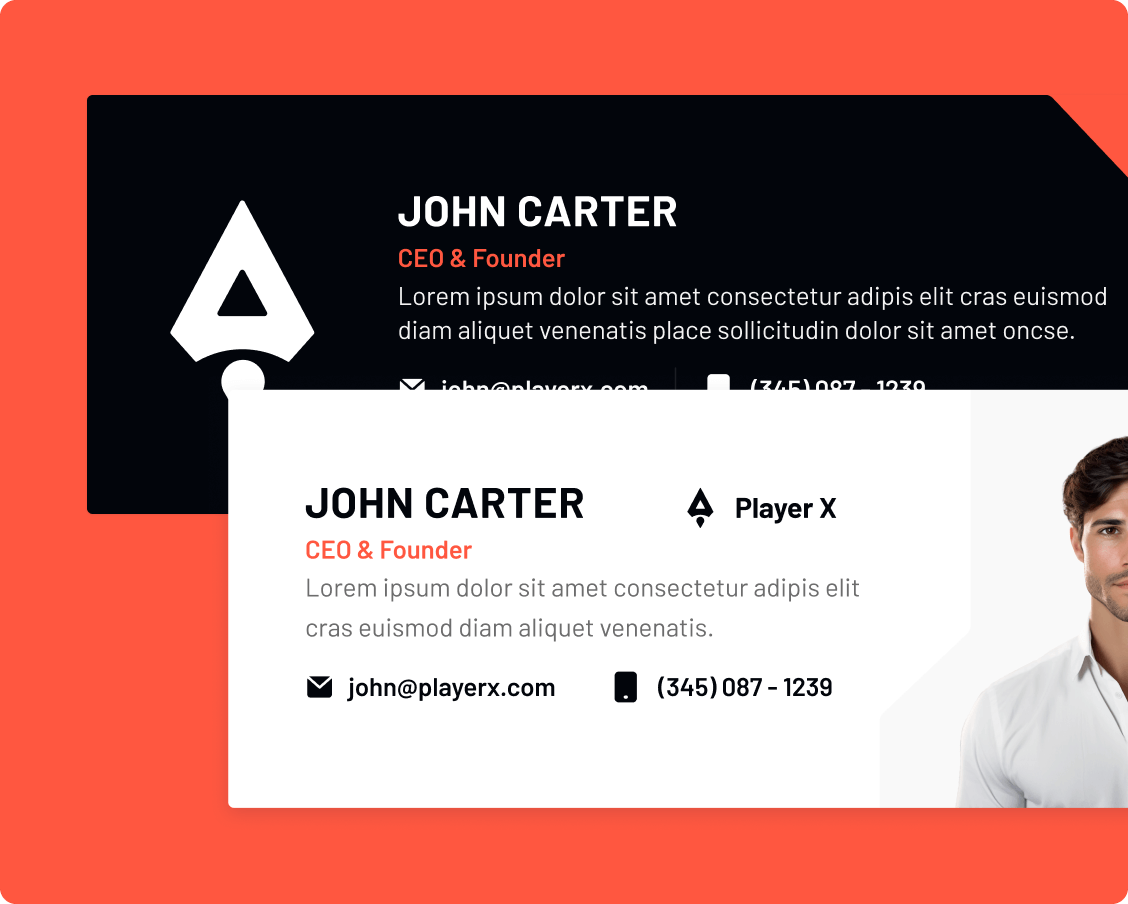 Player X - Email Signature - Videogame Webflow Template