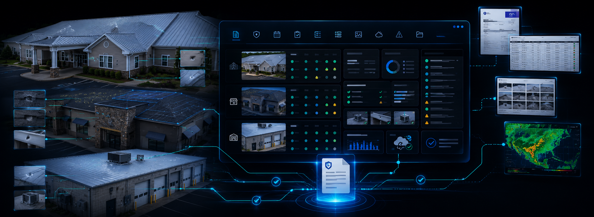 Multi-Building Commercial Hail Claim Analysis