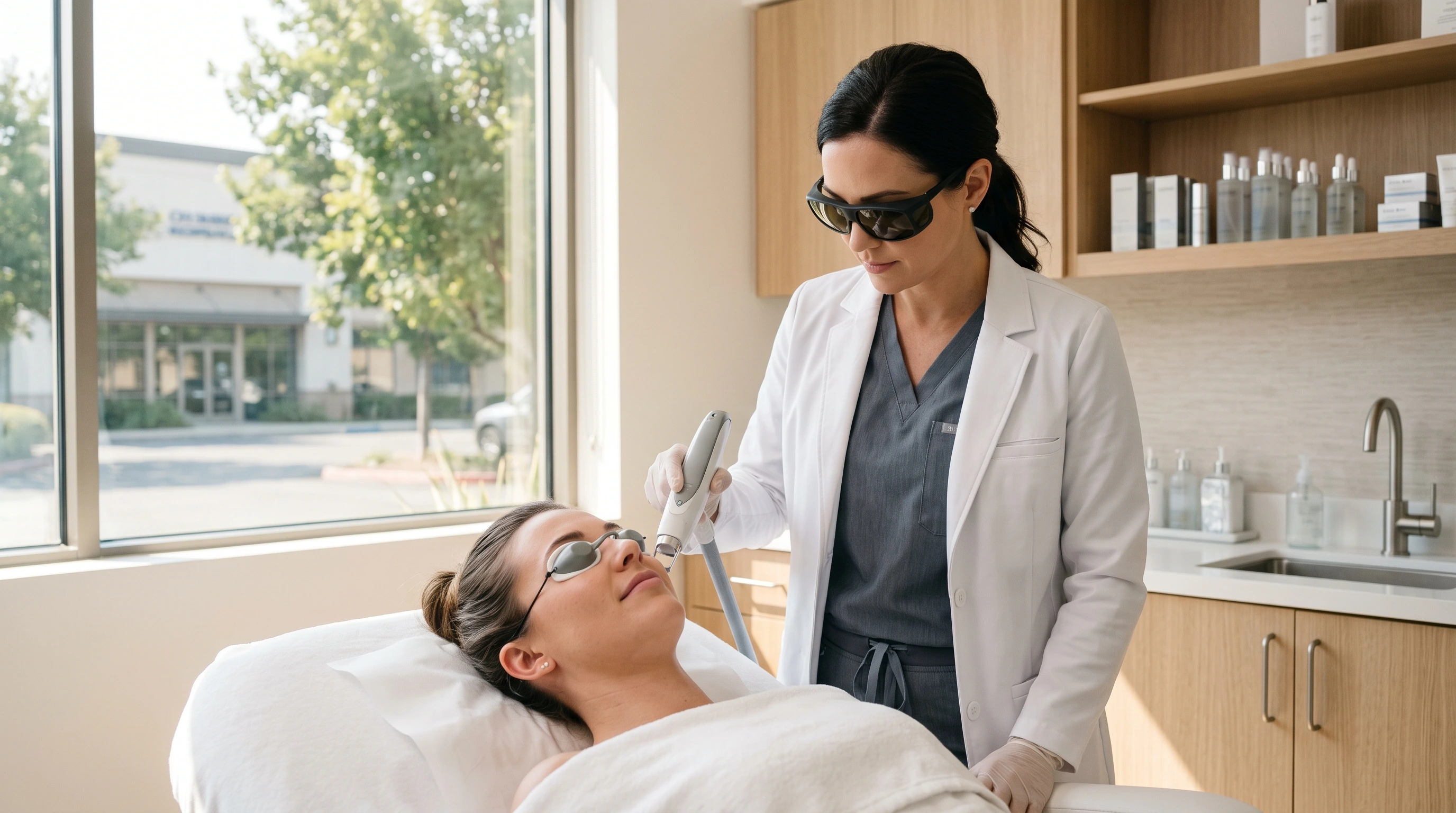 Cartessa Tetra PRO CO2 laser handpiece for CoolPeel treatment in Roseville CA