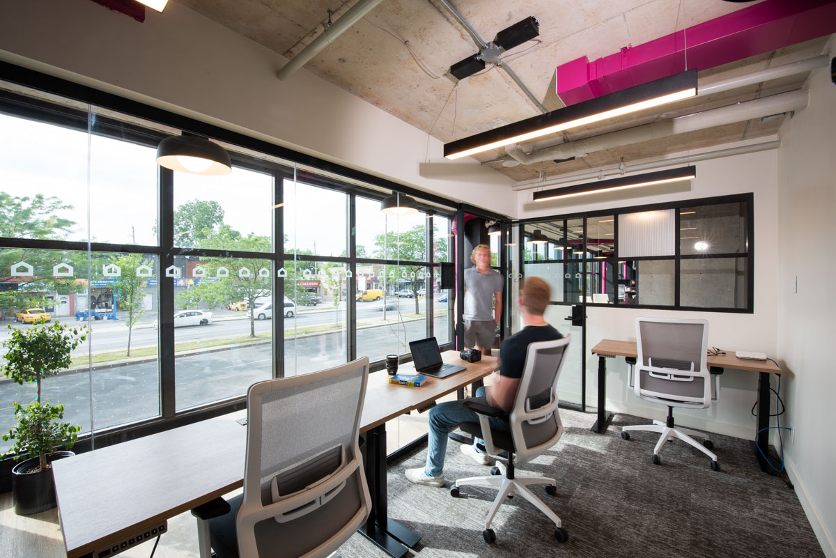 [background image] image of office interior (for a graphic design studio)