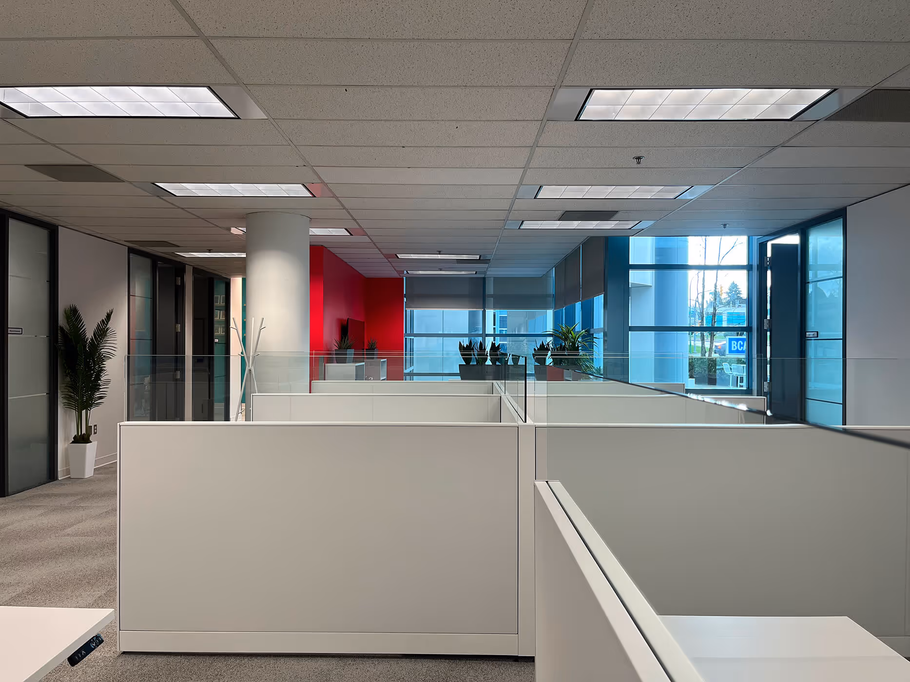  Open office cubicles