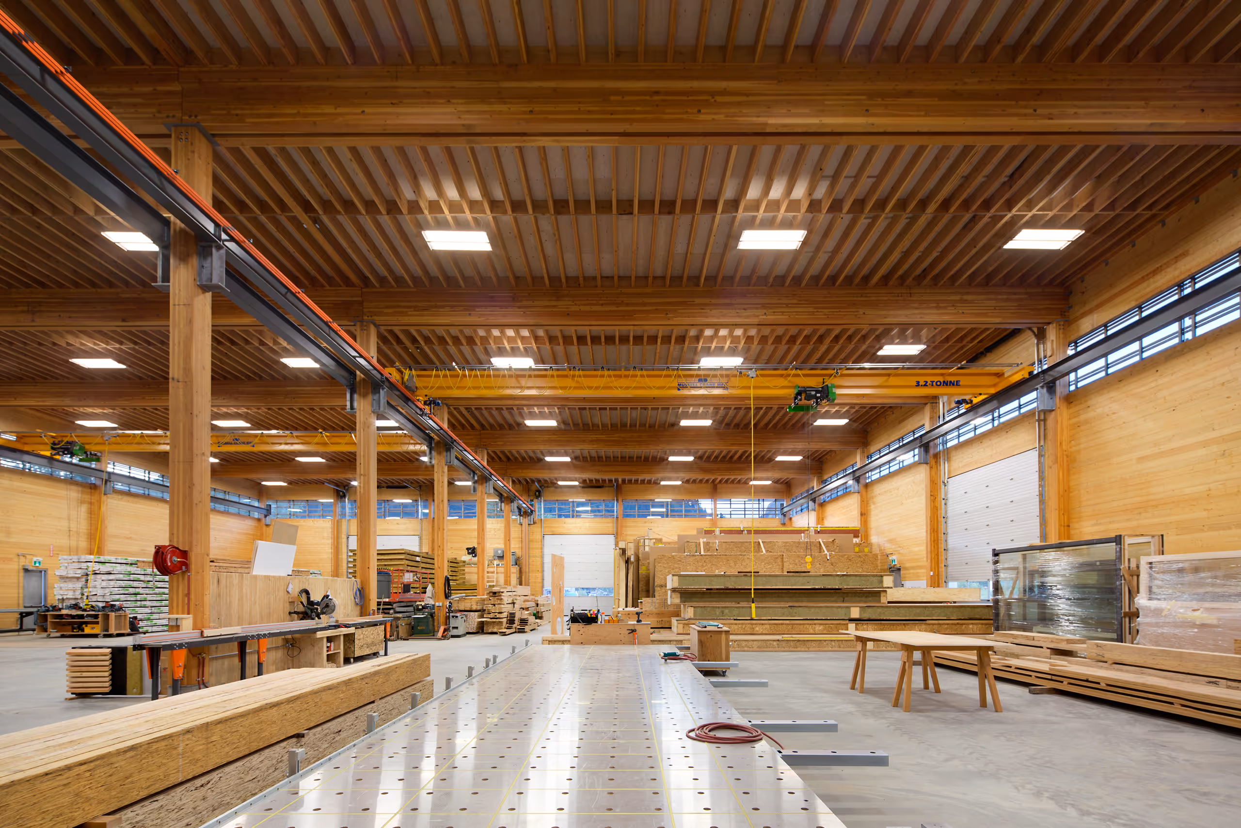 BC Passive House Factory Interior