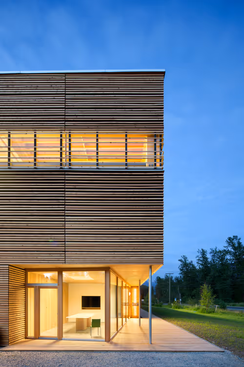 BC Passive House Factory Exterior
