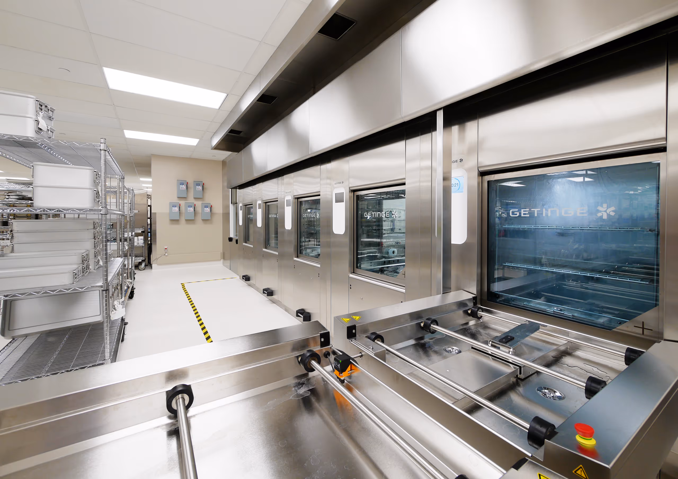 Automated sterilization line at Vancouver General Hospital MDRD renovation project.