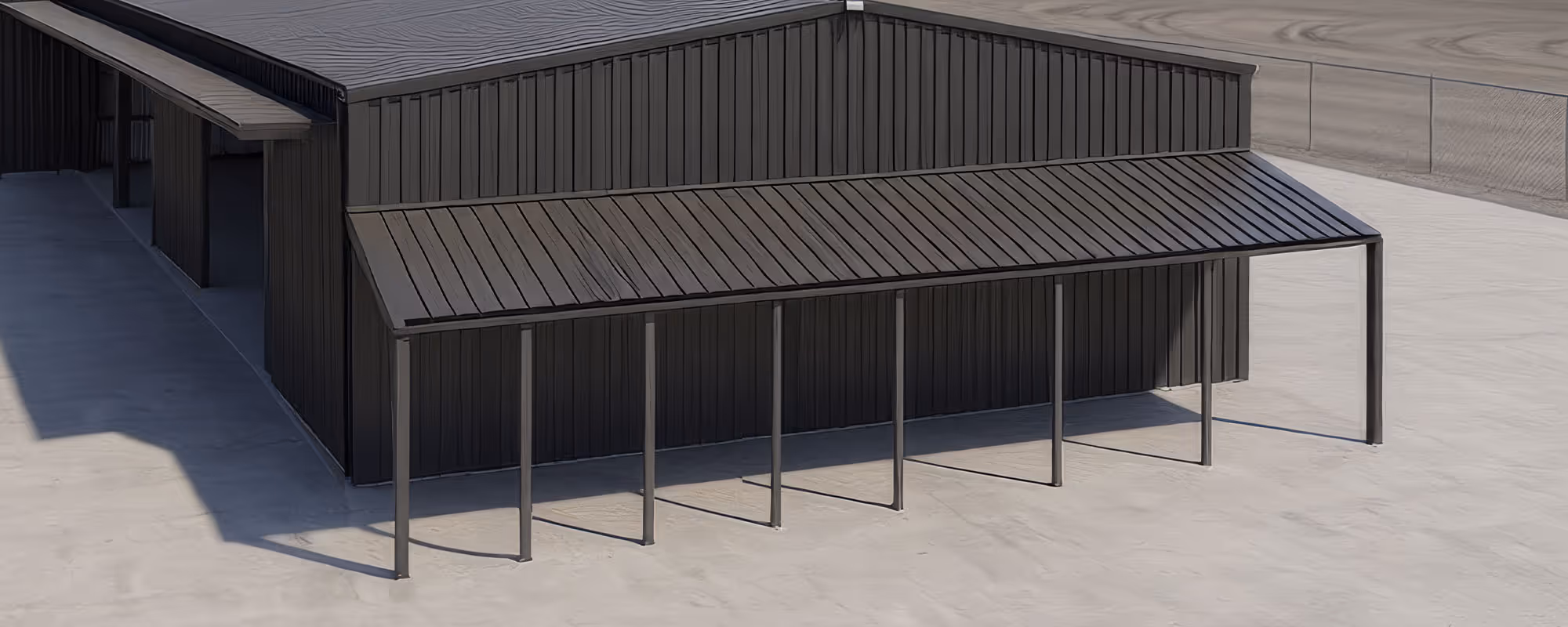 21m by 33m skillion-style warehouse built by NWSM in Kununurra, Western Australia.