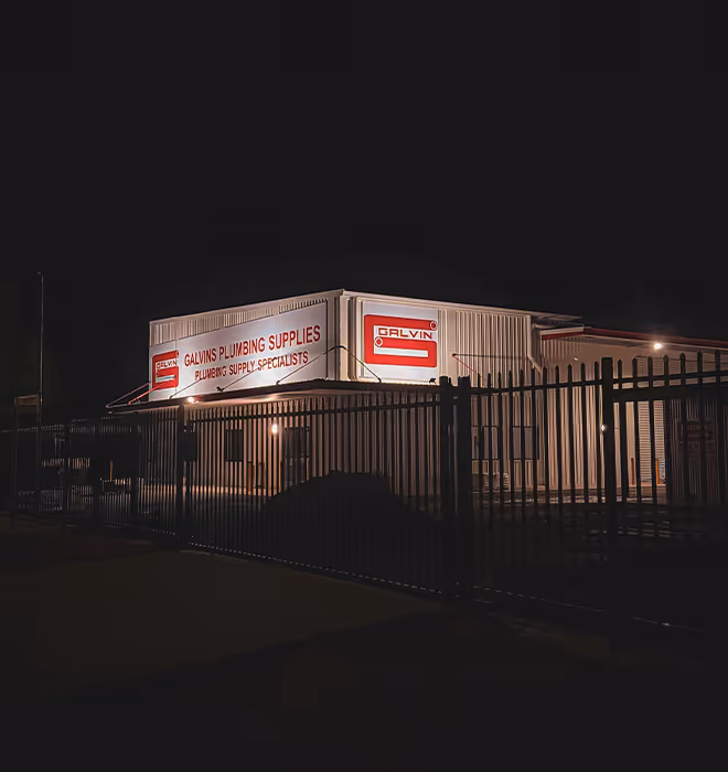 Completed Galvins warehouse facility in Kununurra, Western Australia.