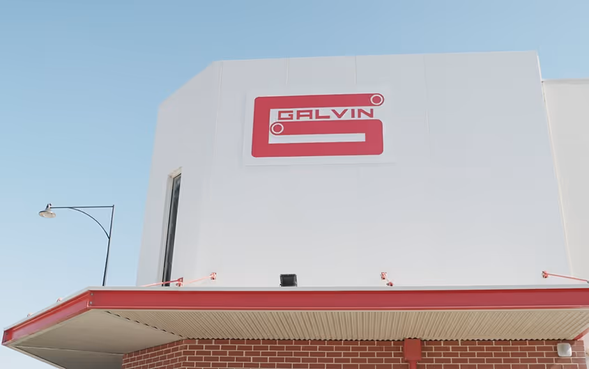 Galvins Plumbing trade hub warehouse build, Ellenbrook WA — project gallery image 1.