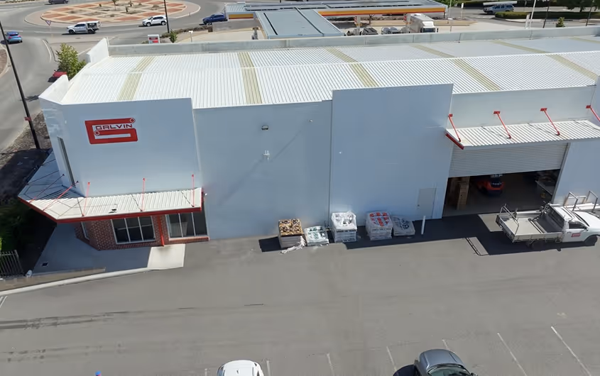 Galvins Plumbing trade hub warehouse build, Ellenbrook WA — project gallery image 5.
