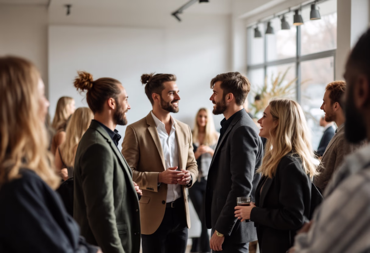 image of networking event (for a hr tech)