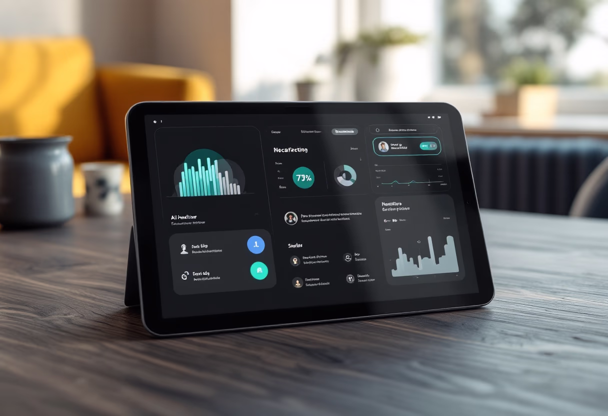 [interface] image of an ai software interface on a tablet (for an ai healthcare company)