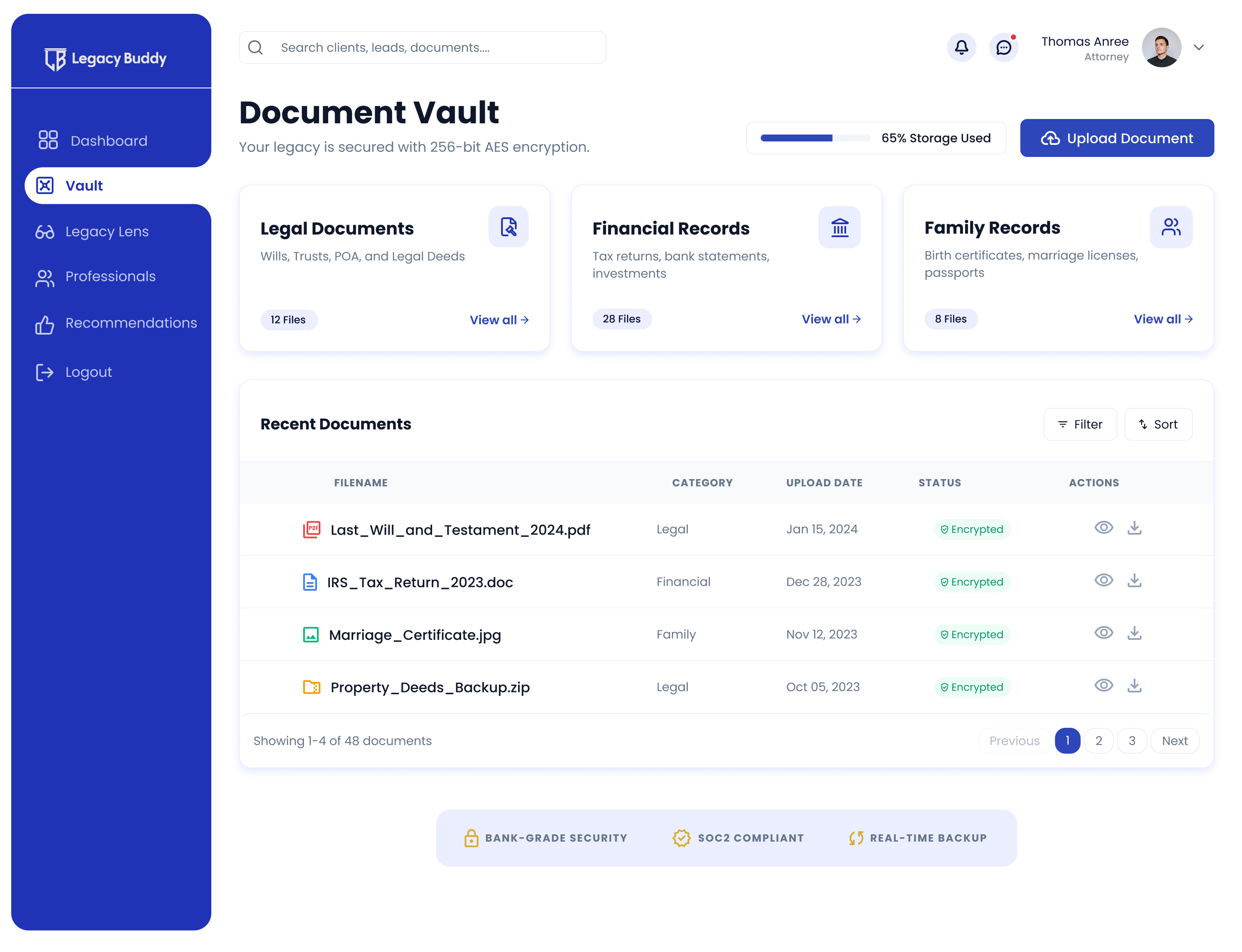 Legacy Buddy document vault