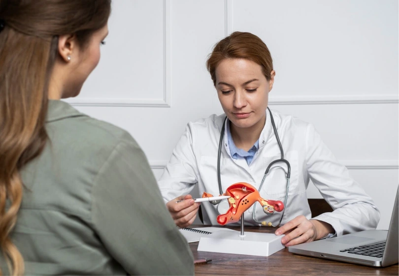 Doctor examinenation a patient