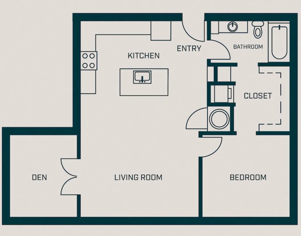 The Milford floor plan layout