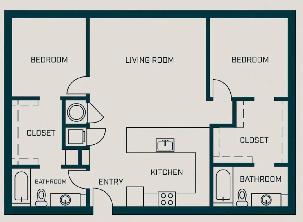 The Hamilton floor plan layout