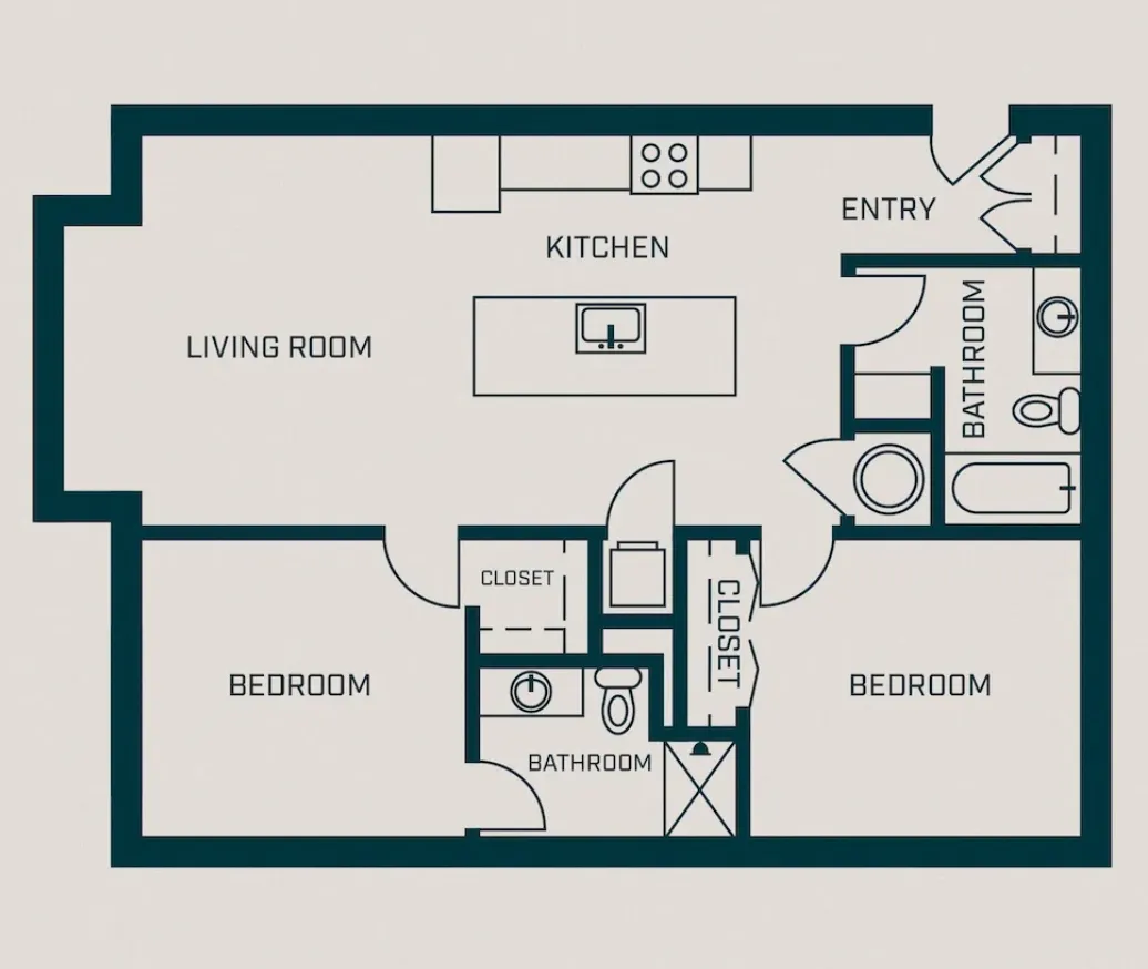 The Garfield floor plan layout