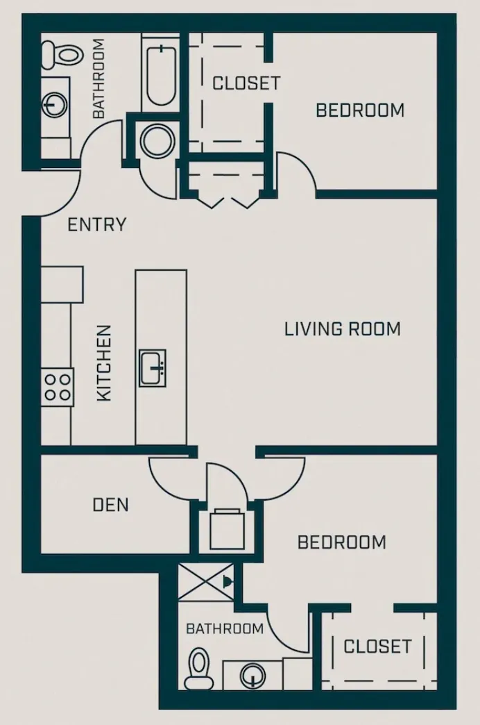The Cherry floor plan layout