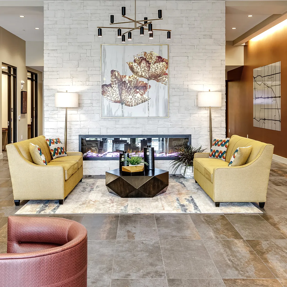 Fireside Leasing lobby