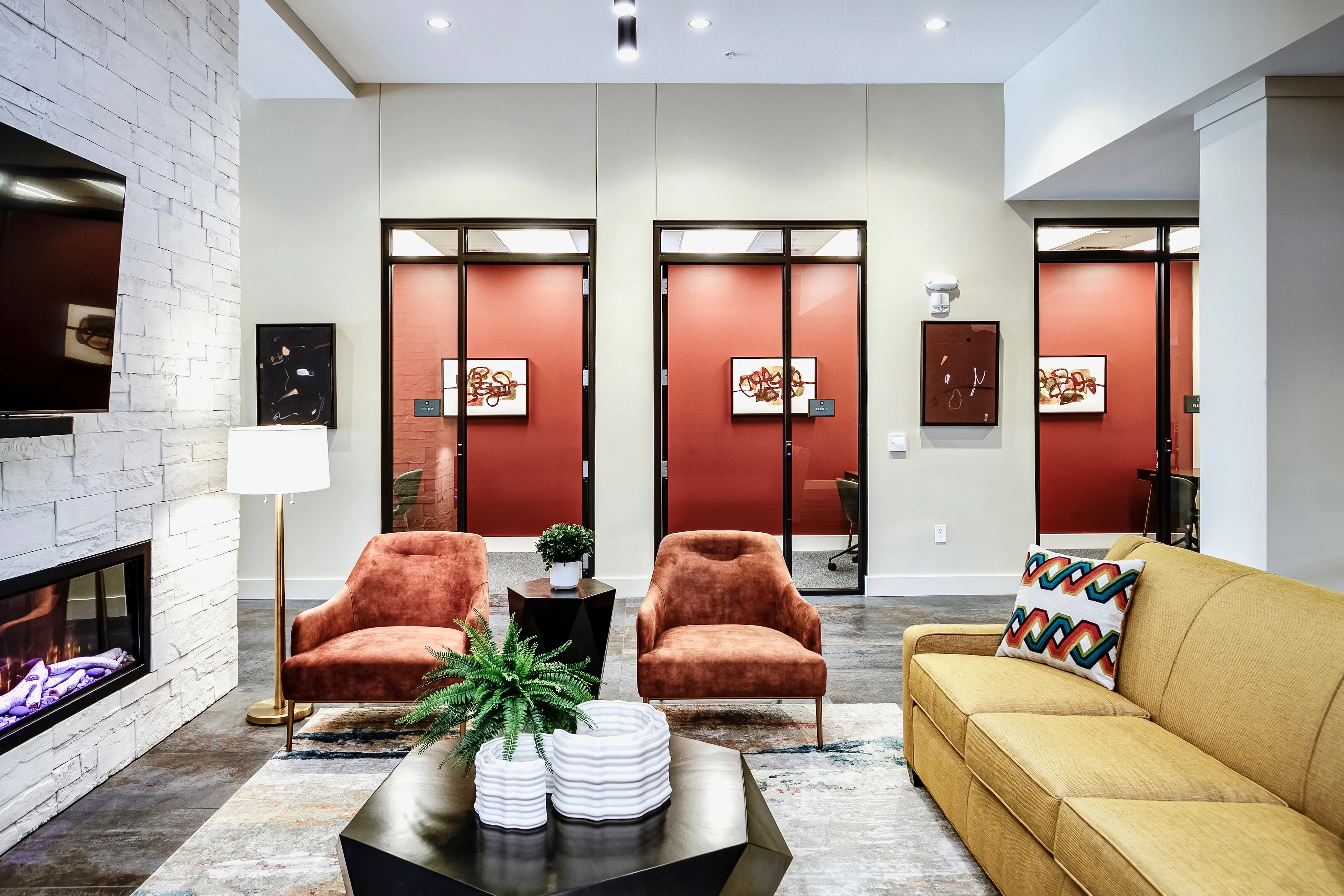 Entrance from clubhouse to Business Center