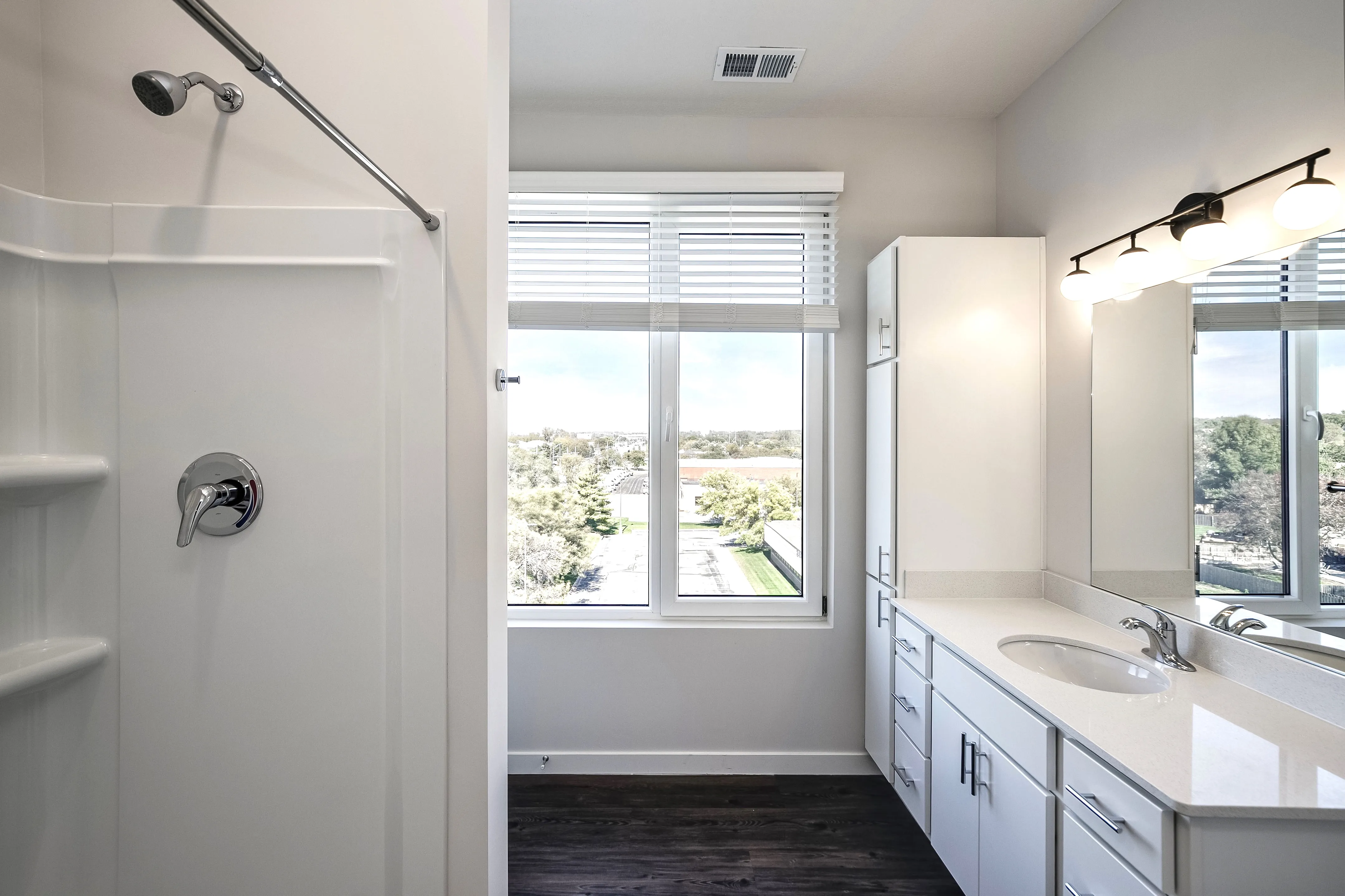 Closet and bathroom vanity