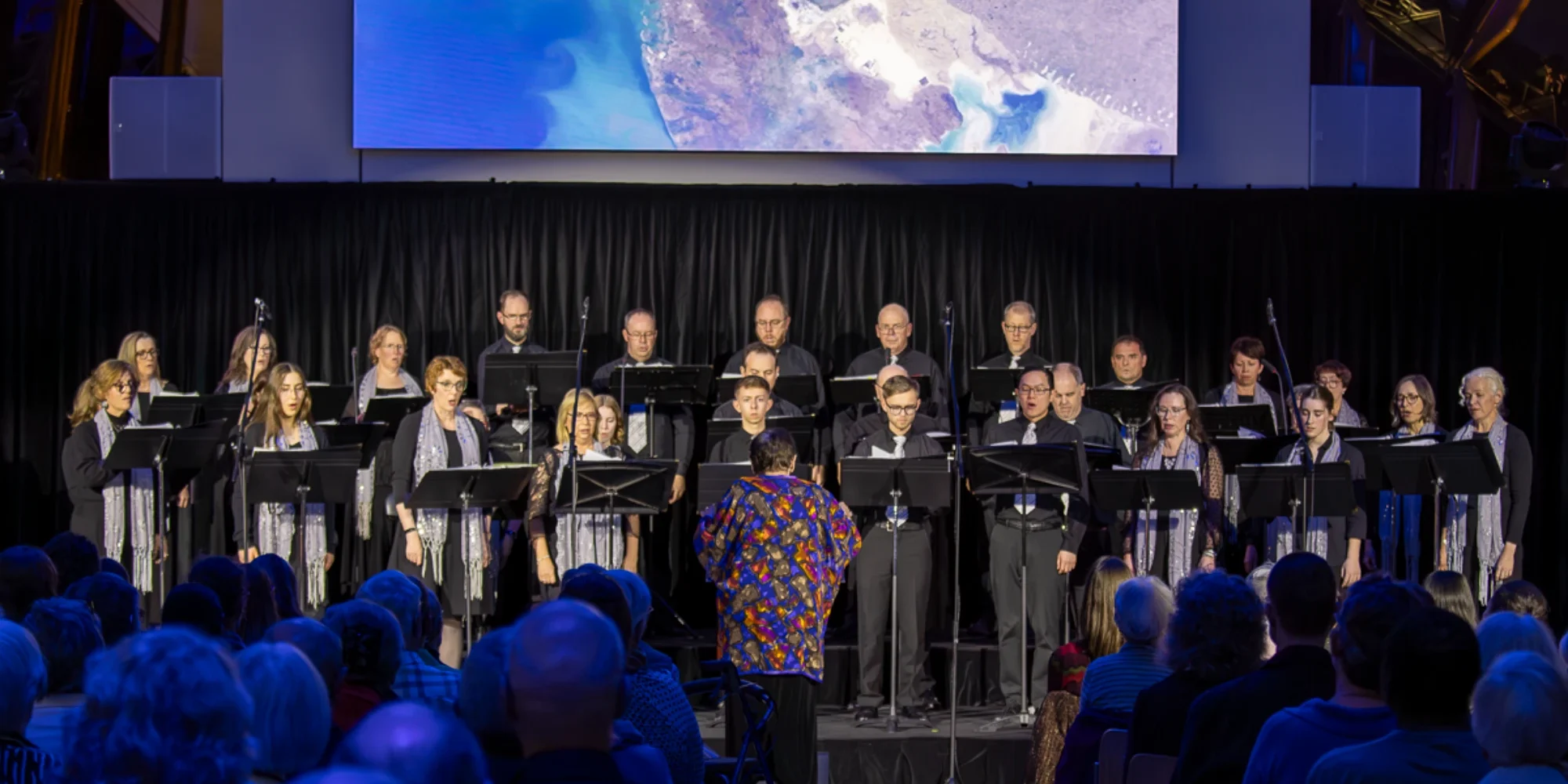 The opening act, Ola Gjeilo's 'The Spheres', evoking a sense of timelessness and connection to something larger than us. Photo credit: Dalice Trost