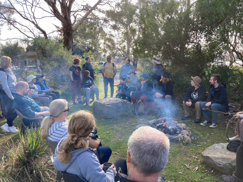 Welcome to Country ceremony led by an Elder, reflecting the deep connection to self, Country, and community
