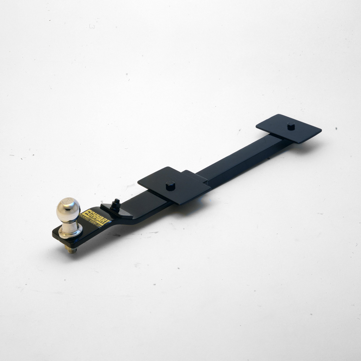 Standard hitch that cleanly installs under the bumper of any vehicle without a receiver.