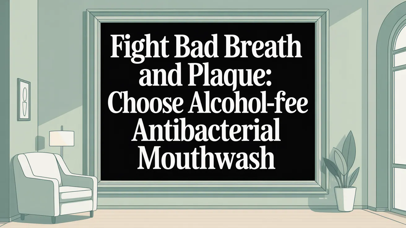Fight Bad Breath and Plaque: Choose Alcohol-Free Antibacterial Mouthwash