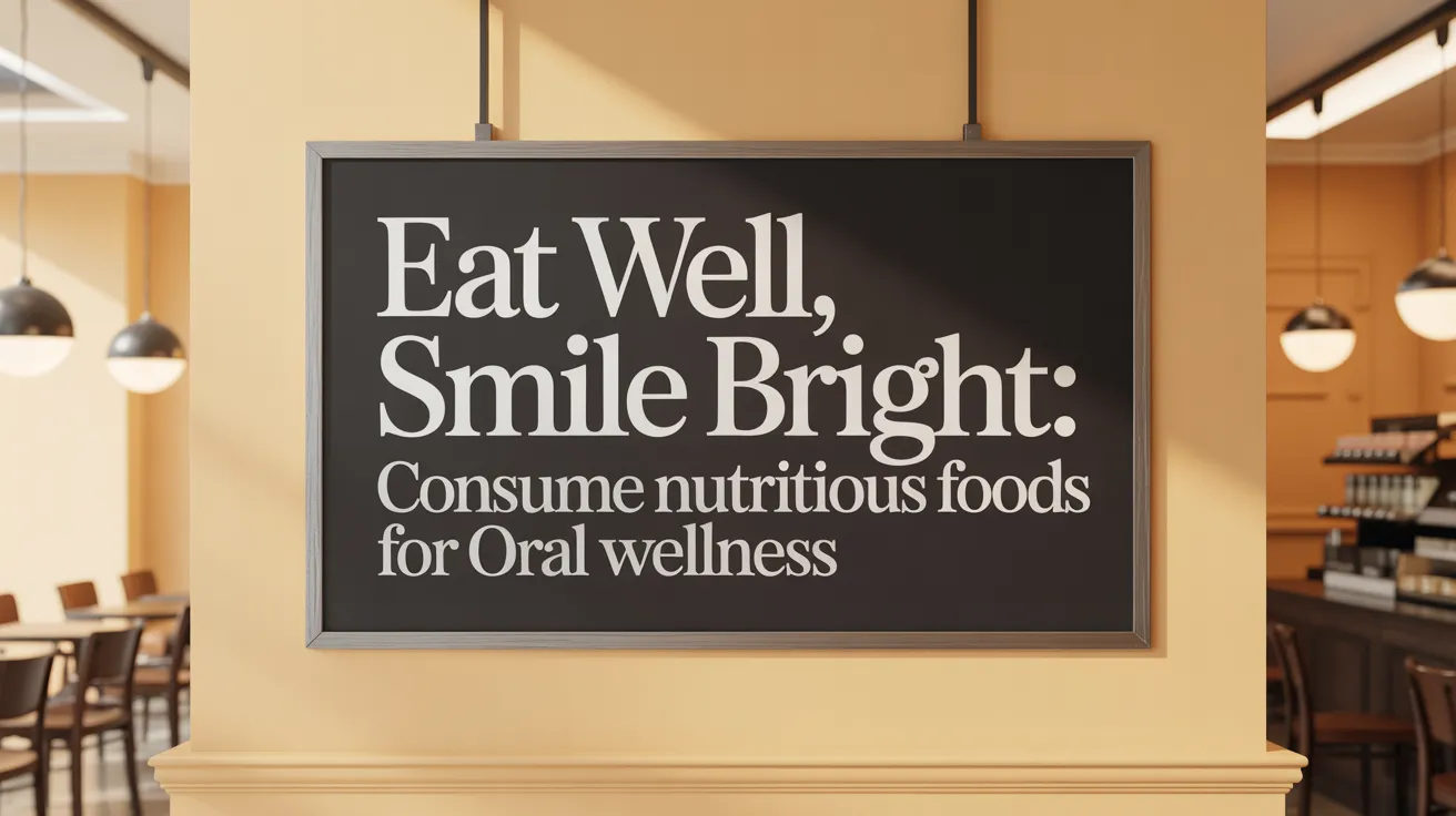 Eat Well, Smile Bright: Consume Nutritious Foods for Oral Wellness