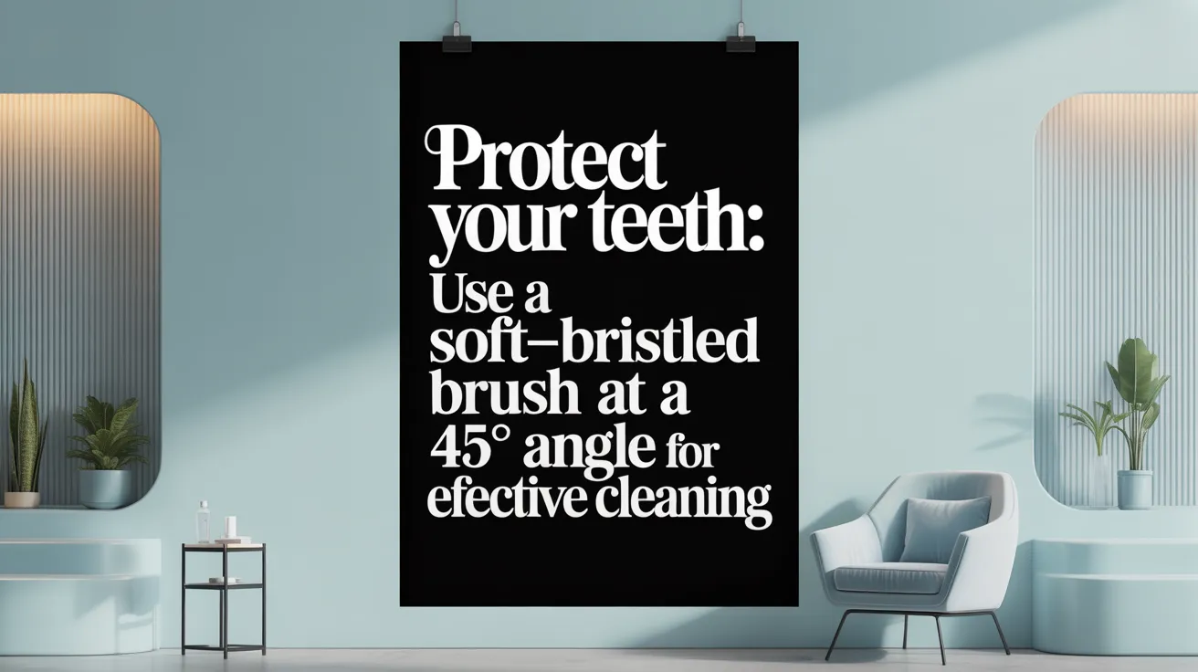 Protect Your Teeth: Use a Soft-Bristled Brush at a 45° Angle for Effective Cleaning