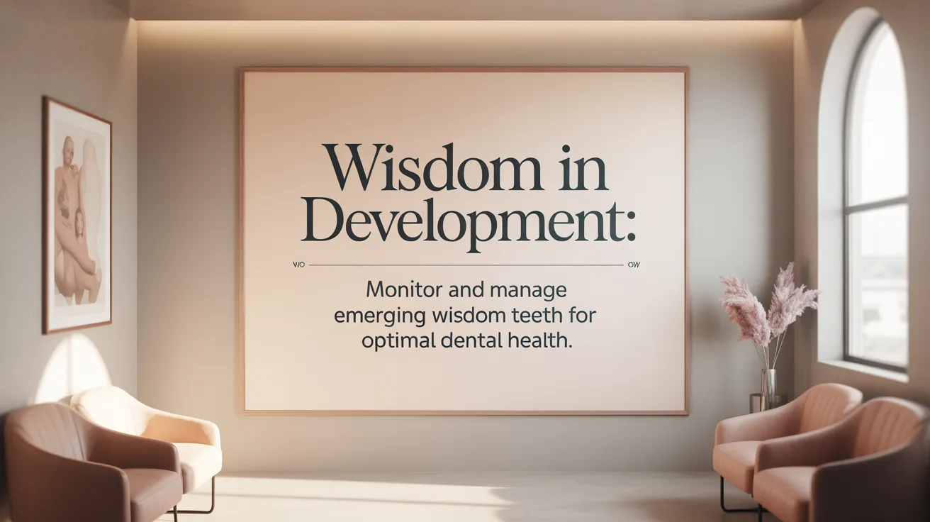 Wisdom in Development: Monitor and manage emerging wisdom teeth for optimal dental health.
