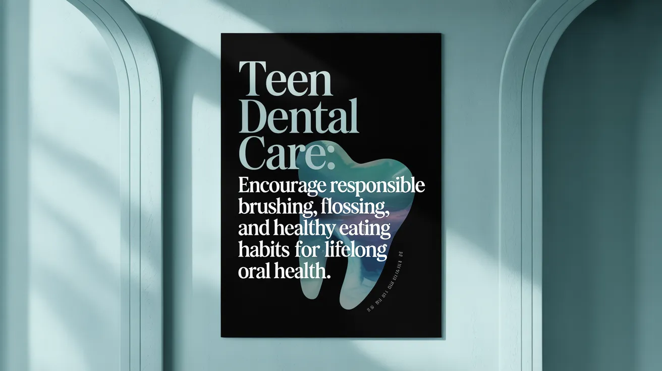 Teen Dental Care: Encourage responsible brushing, flossing, and healthy eating habits for lifelong oral health.