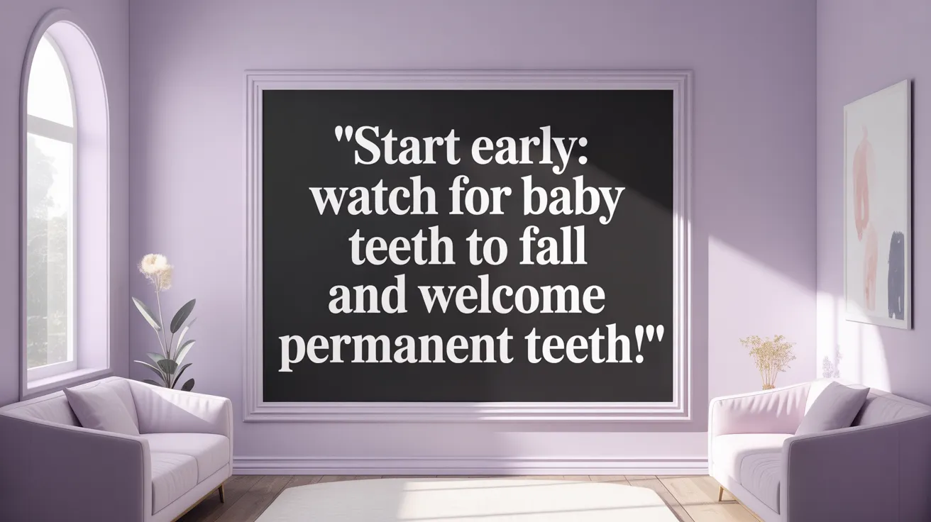 Start Early: Watch for baby teeth to fall and welcome permanent teeth!
