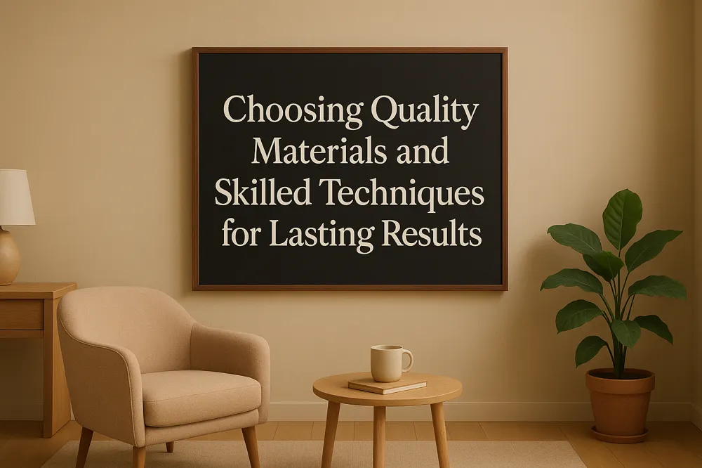Choosing Quality Materials and Skilled Techniques for Lasting Results