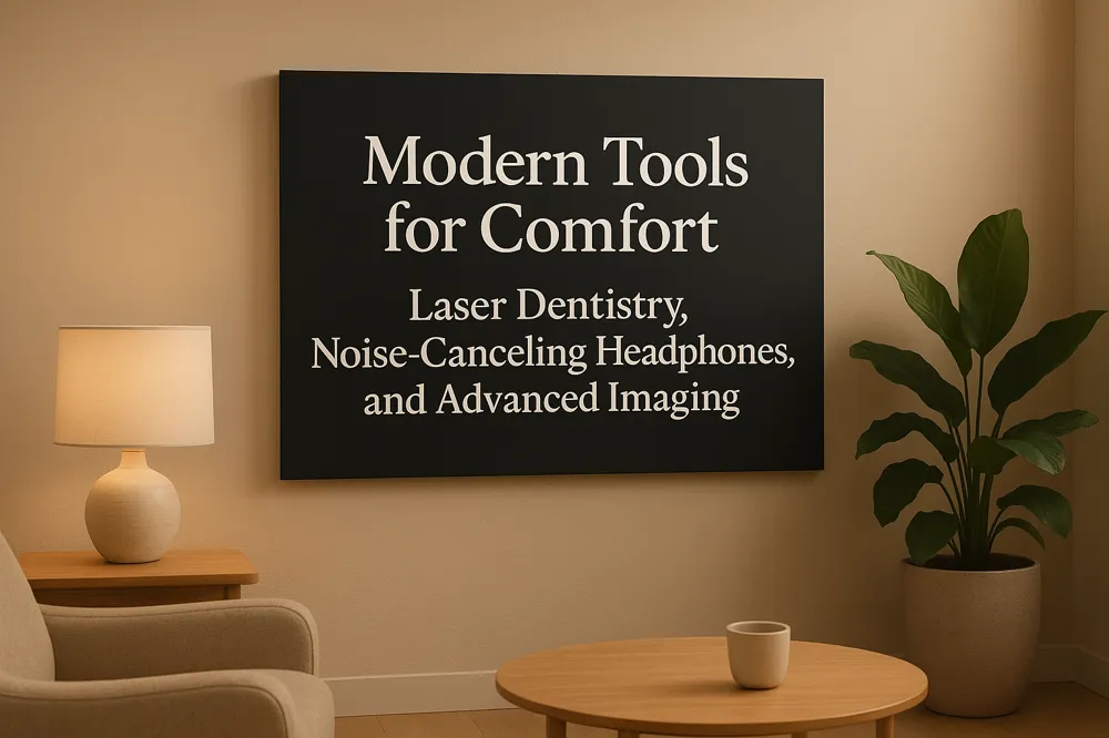 Modern Tools for Comfort: Laser Dentistry, Noise-Canceling Headphones, and Advanced Imaging