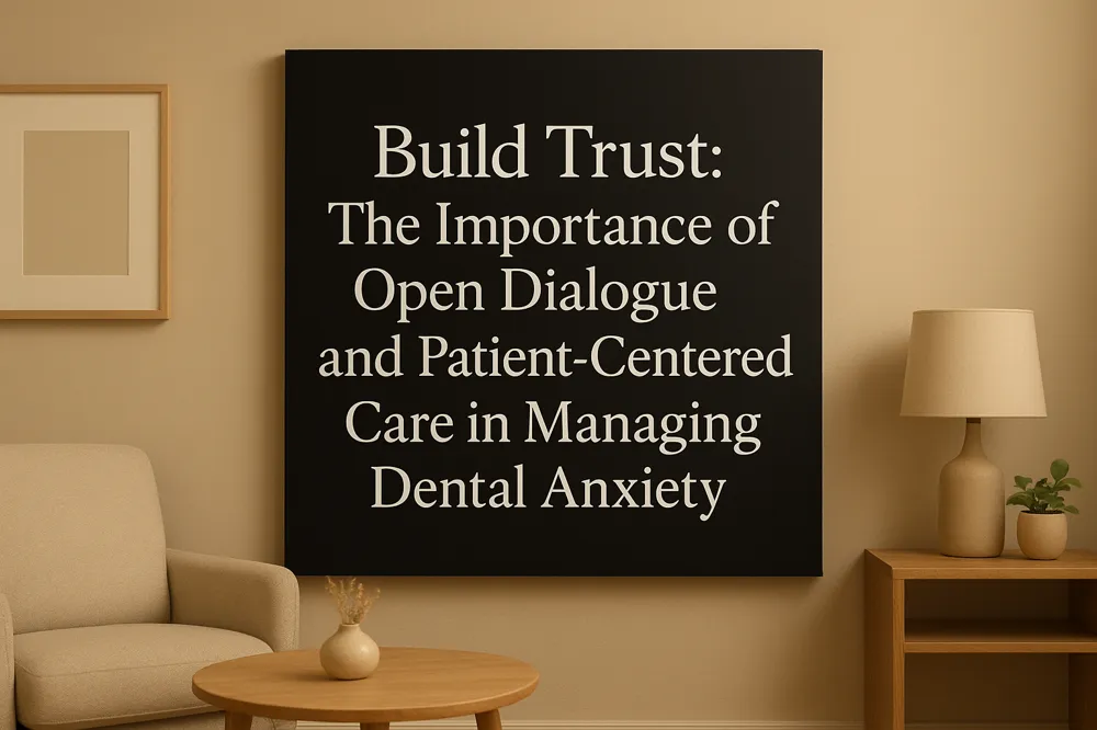 Build Trust: The Importance of Open Dialogue and Patient-Centered Care in Managing Dental Anxiety